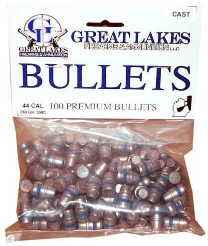 Great LAKES Bullets .44 Cal. .430 240Gr. Lead-SWC 100CT