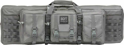 Bulldog 43" Single Tactical Cs 3 Large Accessory Pockets Grey