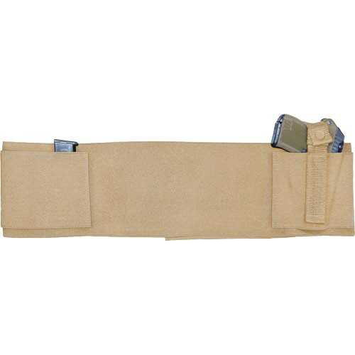 PS Products Belly Band Tan 36-44" Elastic with Holster and Mag Pockets BELLYBANDL