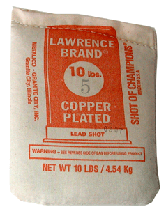 Lawrence Copper Plated Lead Shot #5 10Lbs. Per Bag