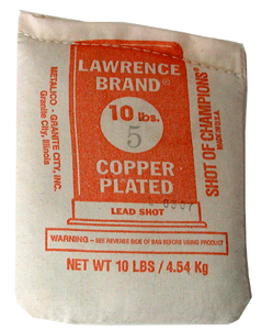 Lawrence Copper Plated Lead Shot #5 10Lbs. Per Bag
