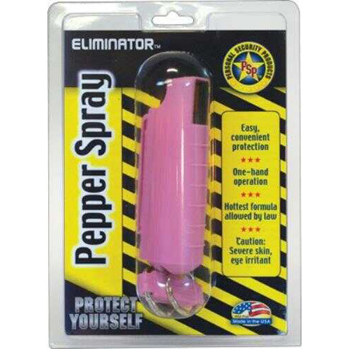 PSP Pepper Spray W/ Pink Hard Case W/Qr Key Ring 1/2 Oz.