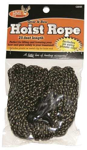 HME Hoist Rope W/Metal Clips Bow/Gear 25' 1Ea