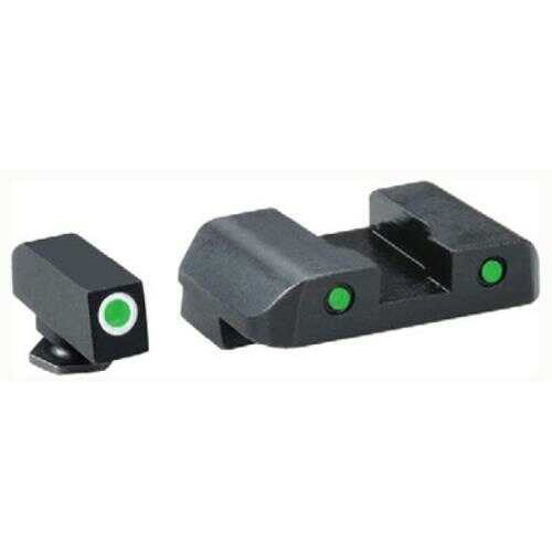 Ameriglo Tritium Pro Operator Sights for Glock 17 19 22 23 24 26 27 33 34 35 37 38 39 Md: GL227OP