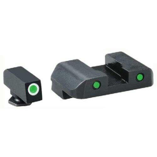 Ameriglo Tritium Pro Operator Sights for Glock 20 21 29 30 31 32 36 40 41 Green Md: GL233OP