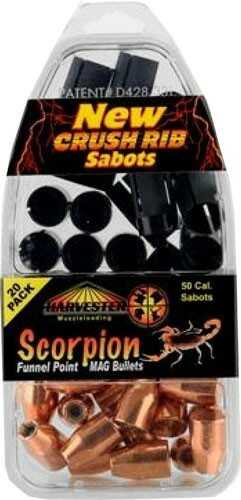 Harvester Scorpion 50 Caliber 260 Grains .451 Funnel Point Sabot 20Pk
