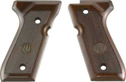 Beretta 92 Compact Grips Wood Walnut W/Medallion