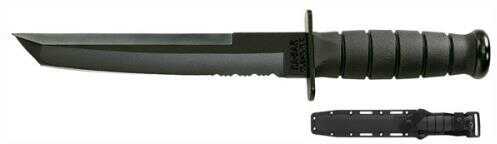 KA-BAR Tanto Knife 8" W/Plastic Sheath Black