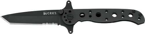 Columbia River Knife & Tool M16 Folding 3.94" Tanto Point Dual Thumb Stud/Flipper/Pocket Clip 8Cr12MoV/Black EDP