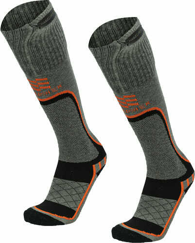Mobile Warming Men's Premium 2.0 Merino Htd Socks Gray Lrg