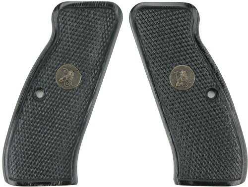Pachmayr Laminated Wood Grips CZ 75/85 Black/Gray Checkered
