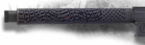 Unique-ARS Handguard 12" Black We The People Fits AR-15