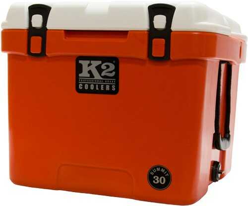 K2 COOLERS Summit Series 30 Qt Coll Orange/White Lid
