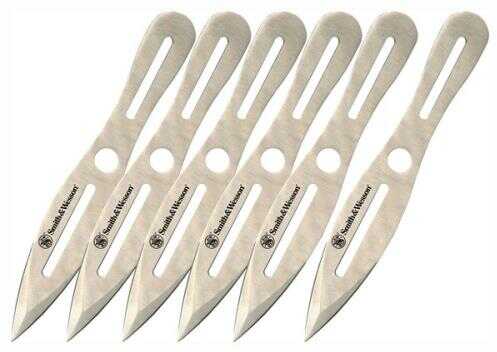 S&W Knives SWTK8CP Throwing 8" 2Cr13 SS Spear Point Dual Edge 6 Pack