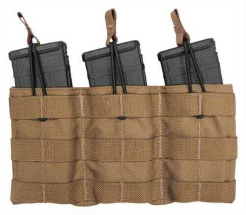 TACSHIELD (Military Prod) T3508Cy Speed Load Triple Rifle Mag Pouch Coyote 1000D Nylon