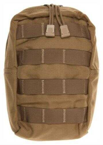 TAC Shield Vertical ZIPPERED Utility MOLLE Pouch, Coyote Brown Md: T4103CY