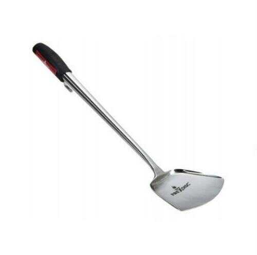The Ultimate Cooking Weapon for the FireDisc Cooker has an overall length of 20" inches and width of 5.5" inches. It is made of heavy gauge stainless steel. This spatula gives you the ability to Chop,...