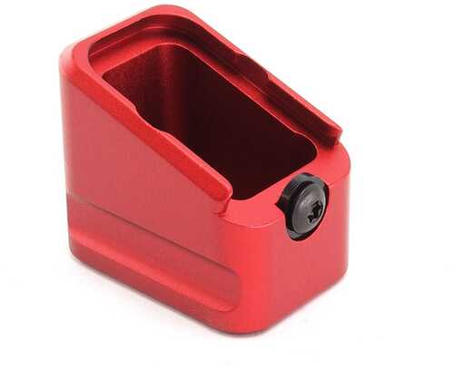 Warne Mag Extension Glock   17 /22 +5 9mm/+4 .40 Red
