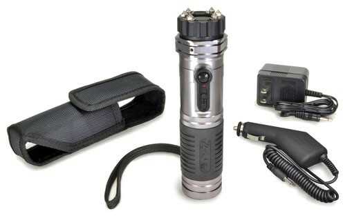 PS Products ZAP Light Extreme Stun Gun Black 1 000 000 Volts Flashlight With Spikes ZAPLE