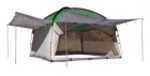 The PahaQue 10 x 10 Screen Room features 4 walls that can be used as awnings and includes 1 set of awning poles. The 2 large zipper doors allow for quick access. The walls and doors are true No-See-Um...