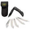 Outdoor Edge RL10C Razor-Lite Knife 3.5" 420J Steel W/Sheath Rubberized Black