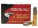 Load Number: AE5022 Caliber: 22 Long Rifle High Velocity Bullet Weight: 40 Grains Bullet Type: Solid Usage: Varmints, Predators, Small Game; Target Shooting, Training, Practice American Eagle Is a Bra...