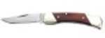 Schrade Uncle Henry Smokey Lockback Folding Knife 2-7/8" Clip Point Blade Wood With Leather Sheath