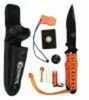 Paracord Handle 4" Blister Knife FS UST - Ultimate Survival Technologies 20-719-08 Fixed Blade Orange