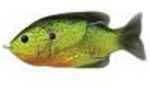 LiveTarget Lures Sunfish Hollow Body Freshwater, 4" Length, 3/4 oz, Topwater Depth, Florescent Pumpkinseed, Per 1 Md: SF