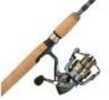 Pflueger President Spinning Combo 30. 5.2:1 Gear Ratio, 6' Length 1pc, 1/8-5/8 Lure Rate, Ambidextrous Md: 1425614