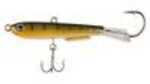 Johnson Johnny Darter Hard Bait Lure 3/4" Length, 1/8 oz, 2 Number 10 Hooks, Glow Yellow Perch, Per 1 Md: 1428637