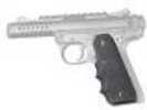 Hogue 79080 Rubber Grip with Finger Grooves Ruger Mark IV 22/45 Black