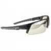 Radians Blast FX Glasses Ballistic Rated Dual Molded Temple Arms Enhanced Clarity Lens Black and Gray/Clear BL0110CS