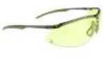 Radians CSB1014BX Bravo Glasses Eye Protection Silver Metal Frame Polycarbonate Amber Lens 1 Pair