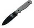 Esee Knives Laser Strike Fixed Blade Knife, 4.75" Drop Point, Micarta Handle, Gray