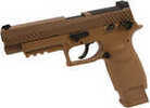 Sig Sauer Airguns AIRM17177 P320 M17 ASP Pistol Double CO2 .177 Pellet 20 Round Coyote Polymer Frame Stainles