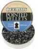 This item is a 250 count can of .177 lead pellets from Beeman. The pointed tip pellets weigh 8.3 grains.