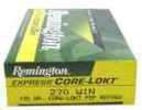 Caliber: 270 Winchester - Bullet Type: Pointed Soft Point Core-Lokt - Bullet Weight: 130 GR - Muzzle Energy: 1875 ft lbs - Muzzle Velocity: 2710 fps - Rounds: 20 - Remington Core-Lokt a reputation des...