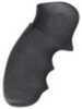 Hogue 19100 Monogrip with Finger Grooves Grip S&W K/L w/Round Butt Nylon Black