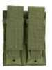NCSTAR Double Pistol Magazine Pouch Nylon Green MOLLE Straps for Attachment Fits Two Standard Capacity Stack