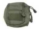 NCSTAR Small Utility Pouch Nylon Green MOLLE Straps for Attachment Zippered Compartment CVSUP2934G