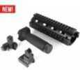 Aim Sports ACAR02 AR/M4 Aluminum Black/Anodized Forend with Flip-Up Front/Rear Sights