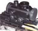 Multiple verticle dots. Adjustable Brightness Level Rheostat. Includes Weaver-Style Scope Mount. Includes Weaver-Style Scope Mount. Black.
