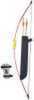 Fiberglass Recurve Bow. Right/Left Handed. Molded Comfort Grip. 2-Target Arrows. Quiver. Arm Guard. 3-Target Faces. Specifications: 15Lb. Draw Weight.