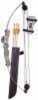 Compression Fiberglass Limbs. Aluminum Riser. 3 Target Arrows. Adjustable Sight And Brass Sight Pin. Arrow Rest. Arm Guard & Quiver. Target Faces Specifications: 25Lb. Draw Weight.