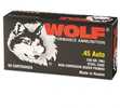WOLF 45ACP 230GR FMJ STEEL CASE