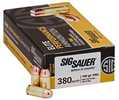 380 ACP 100 Grain FMJ 50 Rounds Sig Sauer Ammunition