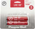 The Live Sd PepperBall Round contains 2.0% PAVA. It Is Effective For Direct Impact And Area Saturation When There Is No Line Of Sight.