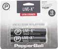 Our Most Potent And Powerful Concentration Of PAVA Pepper Powder. At 5% PAVA, a Live-X Round contains Double The Amount Of PAVA Chemical Agent Of a Regular PepperBall Live Round.