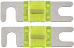 V8 Series 100 AMP Mini-ANL Fuse - 2 PackT-Spec high-current fuse protects your equipment and you in the event of an electrical short circuit. &nbsp;Each of these heavy-duty fuses features a little win...
